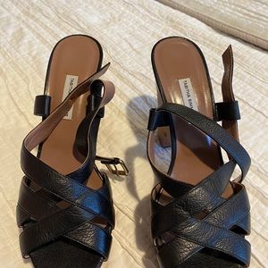 Tabitha Simmons Black Wedge size 10.5